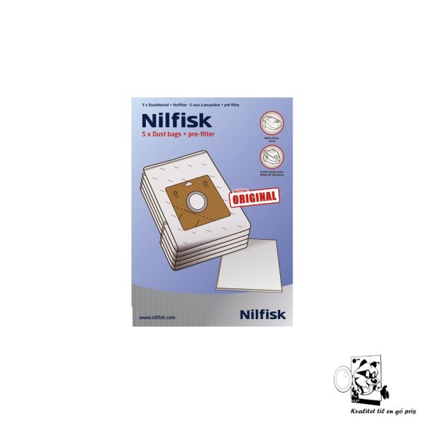 Nilfisk Poser - Passer for Nilfisk -Action, Bravo, Sprint &amp; Astral serie stvsugere