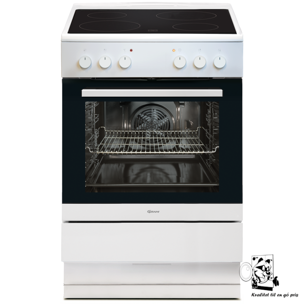 Gram Keramiskkomfur EK 5600-90 V med 2 rs Garanti